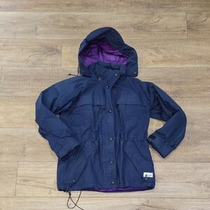 Retro 90's Women's MEC Navy Hooded Anorak Gorpcore Jacket